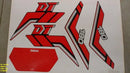 Kit Completo de Adesivos Yamaha DTZ 180 1989 - Cor Preto
