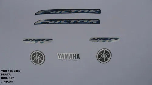 Faixa Adesiva Yamaha Factor 125 2009 Original Prata - Qualidade Premium e Acabamento Perfeito