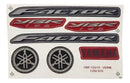 Kit Faixa Adesiva Yamaha Factor 125 2010 Original - Cor Vermelha