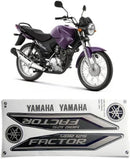 Faixa Adesiva Yamaha Factor 125 2012/2013 Original Roxa - Qualidade Premium e Acabamento Perfeito