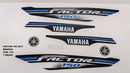 Kit Completo de Adesivos Yamaha Factor 150 2017 - Cor Branco