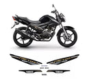Kit Completo de Adesivos Yamaha Factor 150 ED 2019-21 - Cor Preto