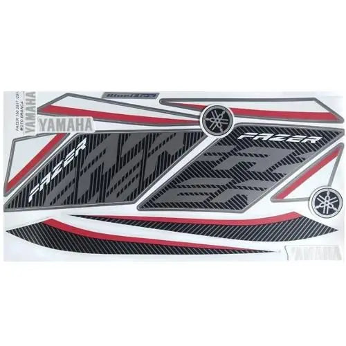 Faixa Adesiva Yamaha Fazer 150 SED 2017/2018 Original Branca - Qualidade Premium e Acabamento Perfeito