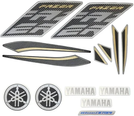 Faixa Adesiva Yamaha Fazer 150 SED 2017/2018 Original Preta - Qualidade Premium e Acabamento Perfeito