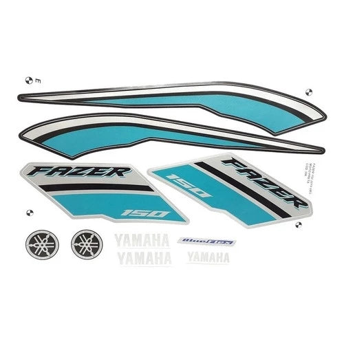 Faixa Adesiva Yamaha Fazer 150 SED 2019 Original Preta - Qualidade Premium e Acabamento Perfeito