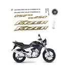 Faixa Adesiva Yamaha Fazer 250 2007 Original Preta - Qualidade Premium e Acabamento Perfeito