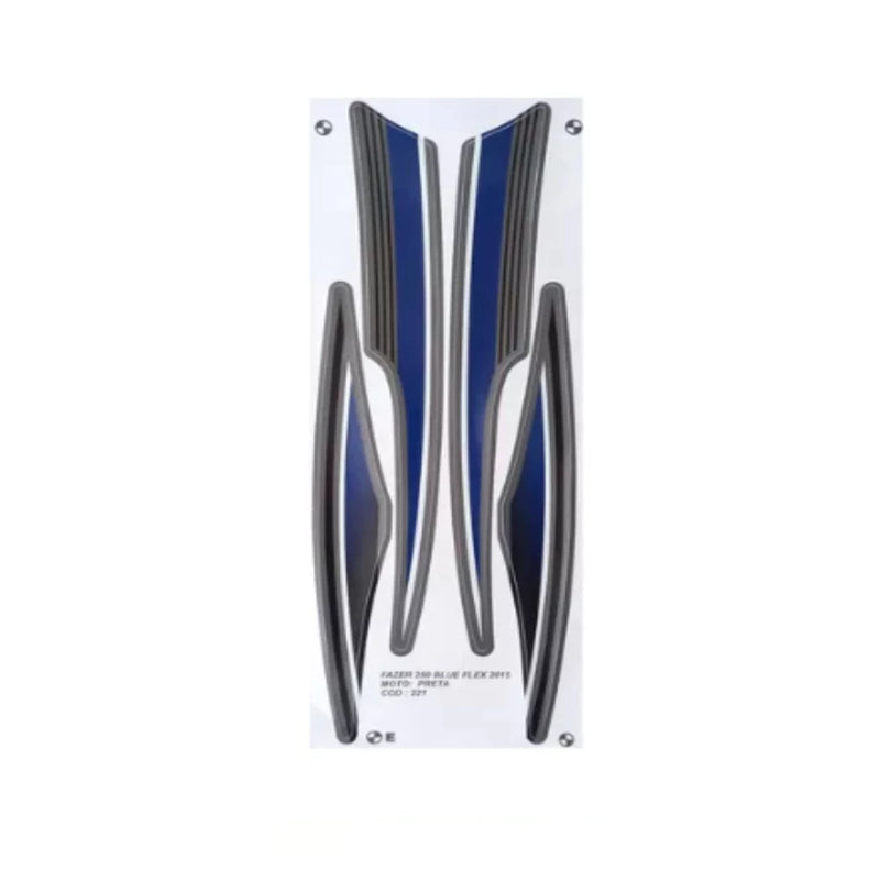 Faixa Adesiva Yamaha Fazer 250 Blue Flex 2015 Original Preta - Qualidade Premium e Acabamento Perfeito