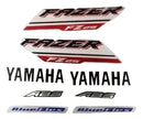 Faixa Adesiva Yamaha Fazer 250 FZ 2018/2019 Original Branca/Vermelha - Qualidade Premium e Acabamento Perfeito