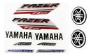 Faixa Adesiva Yamaha Fazer 250 FZ 2018/2019 Original Branca/Vermelha - Qualidade Premium e Acabamento Perfeito