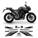 Faixa Adesiva Yamaha Fazer 250 FZ 2022 Original Preta - Qualidade Premium e Acabamento Perfeito
