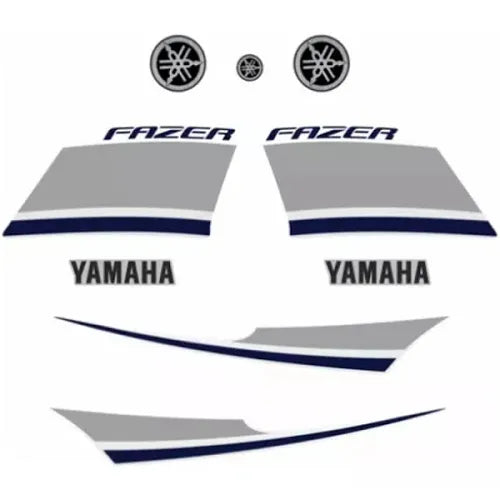 Faixa Adesiva Yamaha Fazer 250 YS 2014 Original Branca - Qualidade Premium e Acabamento Perfeito