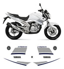 Faixa Adesiva Yamaha Fazer 250 YS 2014 Original Branca - Qualidade Premium e Acabamento Perfeito