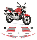 Faixa Adesiva Yamaha Fazer 250 YS 2014 Original Vermelha - Qualidade Premium e Acabamento Perfeito
