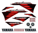 Faixa Adesiva Yamaha Lander 250 2007 Original Vermelha - Qualidade Premium e Acabamento Perfeito