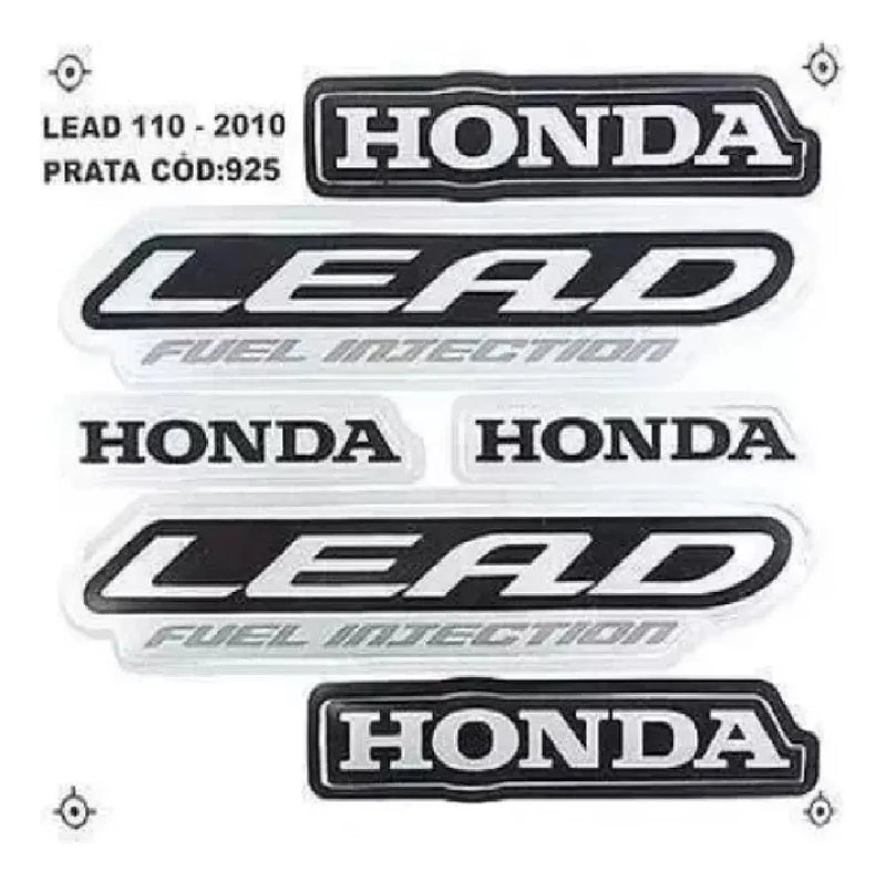 Faixa Adesiva Honda Lead 110 2010 Original Prata - Qualidade Premium e Acabamento Perfeito