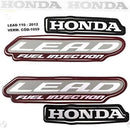 Faixa Adesiva Honda Lead 110 2012 Original Vermelha - Qualidade Premium e Acabamento Perfeito