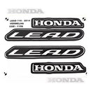 Kit Completo de Adesivos Honda Lead 110 2014 - Cor Vermelho