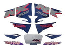 Kit Completo de Adesivos Honda NX 200 1995 - Cor Azul