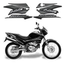 Kit Completo de Adesivos Honda NX 400 2003 - Cor Preta