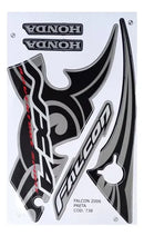 Kit Completo de Adesivos Honda NX 400 2006 - Cor Preta