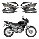 Kit Completo de Adesivos Honda NX 400 2006 - Cor Preta