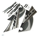 Kit Completo de Adesivos Honda NX 400 2008 - Cor Prata