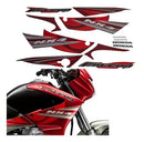 Kit Completo de Adesivos Honda NX 400 2008 - Cor Vermelha