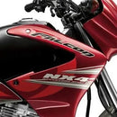 Kit Completo de Adesivos Honda NX 400 2008 - Cor Vermelha