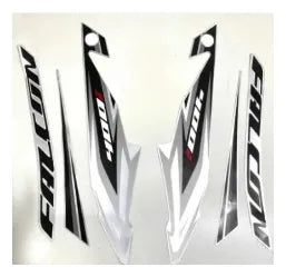 Kit Completo de Adesivos Honda NX 400 2013/14 - Cor Prata