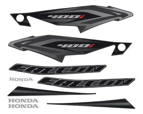 Kit Completo de Adesivos Honda NX 400 2013/14 - Cor Preta