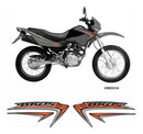Kit Completo de Adesivos Honda NXR 125 2013 - Cor Preta