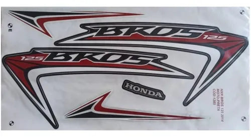 Kit Completo de Adesivos Honda NXR 125 2014 - Cor Preta