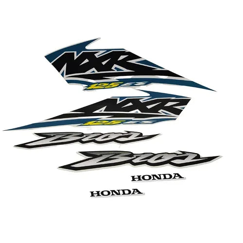 Faixa Adesiva Honda NXR 125 Bross ES 2004 Original Branca - Qualidade Premium e Acabamento Perfeito