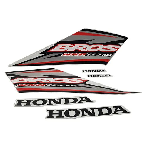 Faixa Adesiva Honda NXR 125 Bross ES 2005 Original Branca - Qualidade Premium e Acabamento Perfeito