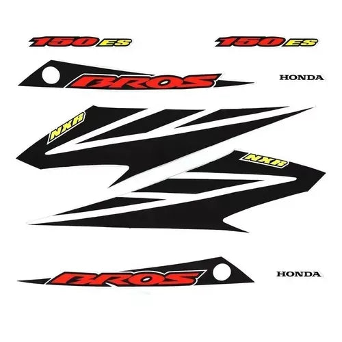 Faixa Adesiva Honda NXR 150 Bross ES 2007 Original Branca - Qualidade Premium e Acabamento Perfeito
