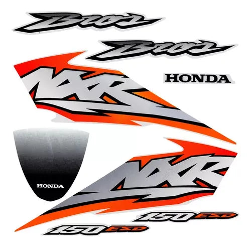 Faixa Adesiva Honda NXR 150 Bross ESD 2004 Original Branca - Qualidade Premium e Acabamento Perfeito