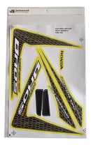Faixa Adesiva Honda NXR 150 Bross ESD 2009 Original Amarela - Qualidade Premium e Acabamento Perfeito