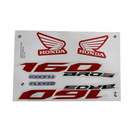 Faixa Adesiva Honda NXR 160 Bross ESDD 2017 Original Vermelha - Qualidade Premium e Acabamento Perfeito