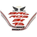 Faixa Adesiva Honda NXR 160 Bross ESDD 2019 Original Branca/Vermelha - Qualidade Premium e Acabamento Perfeito