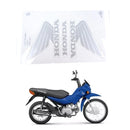 Faixa Adesiva Honda Pop 100 2009 Azul - Qualidade Premium e Acabamento Perfeito
