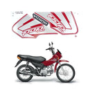 Faixa Adesiva Honda Pop 100 2011 Vermelha