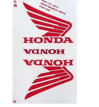 Faixa Adesiva Honda Pop 110i 2016/17 Branca - Qualidade Premium e Acabamento Perfeito