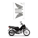 Faixa Adesiva Honda Pop 110i 2016 Original Vermelha/Preta