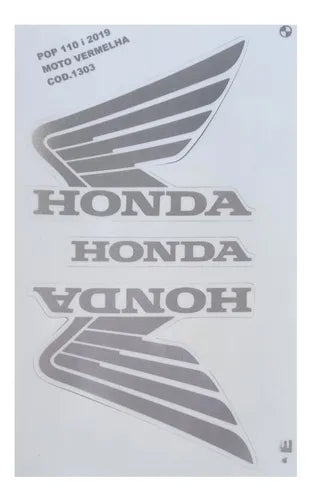 Faixa Adesiva Honda Pop 110i 2019 Vermelha - Qualidade Premium e Acabamento Perfeito