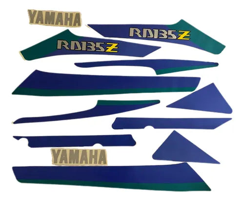 Faixa Adesiva Yamaha RD 135Z 1993  Preta - Qualidade Premium e Acabamento Perfeito