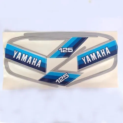 Faixa Adesiva Yamaha RX 125 1984  Prata - Qualidade Premium e Acabamento Perfeito