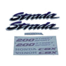 Kit Faixa Adesiva Yamaha STRADA 200 1995 - Cor Vermelha