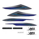 Faixa Adesiva Suzuki YES 2009/2010 Original Azul - Qualidade Premium e Acabamento Perfeito