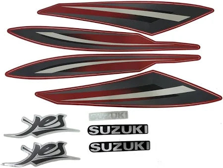 Faixa Adesiva Suzuki YES 2009/2010  Vermelha - Qualidade Premium e Acabamento Perfeito