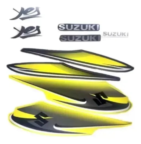 Faixa Adesiva Suzuki YES 2011  Amarela - Qualidade Premium e Acabamento Perfeito